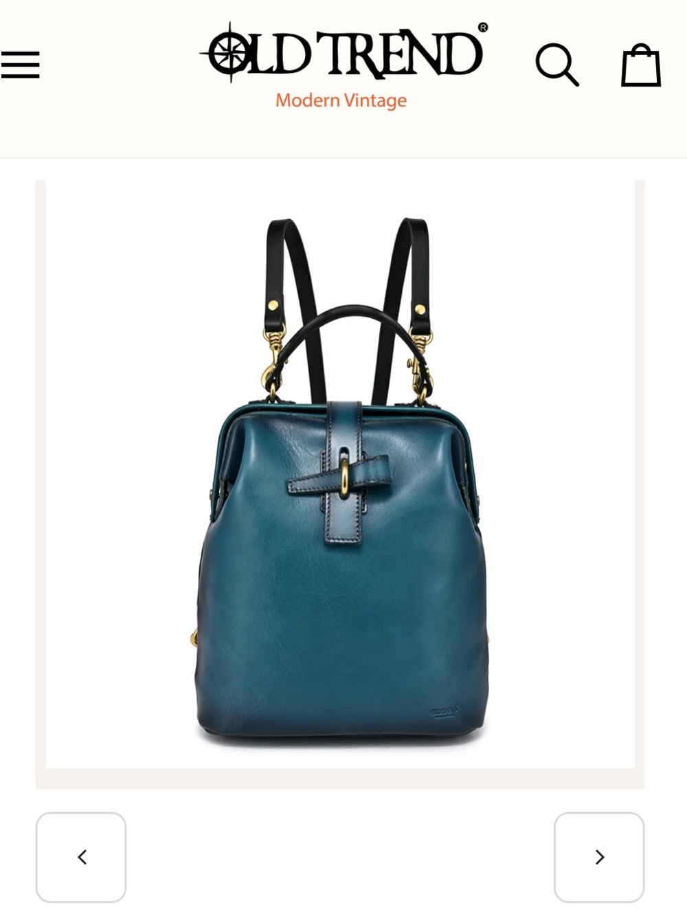 Old Trend Turquoise Pamela Leather Backpack